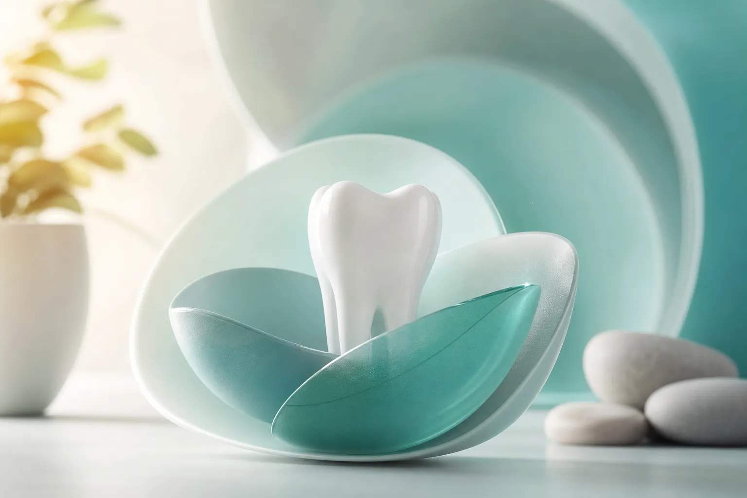 Concepto de atención dental de urgencia: consultorio preparado para recibir a un paciente con dolor o hinchazón
